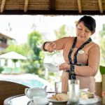 serving coffe or tea at villa vastu2