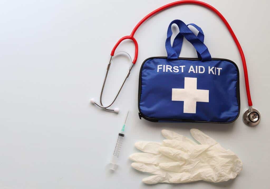 First Aid Kit before hiking in ubud
