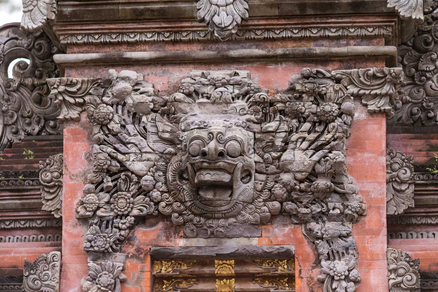 tirta empul temple stone main gate