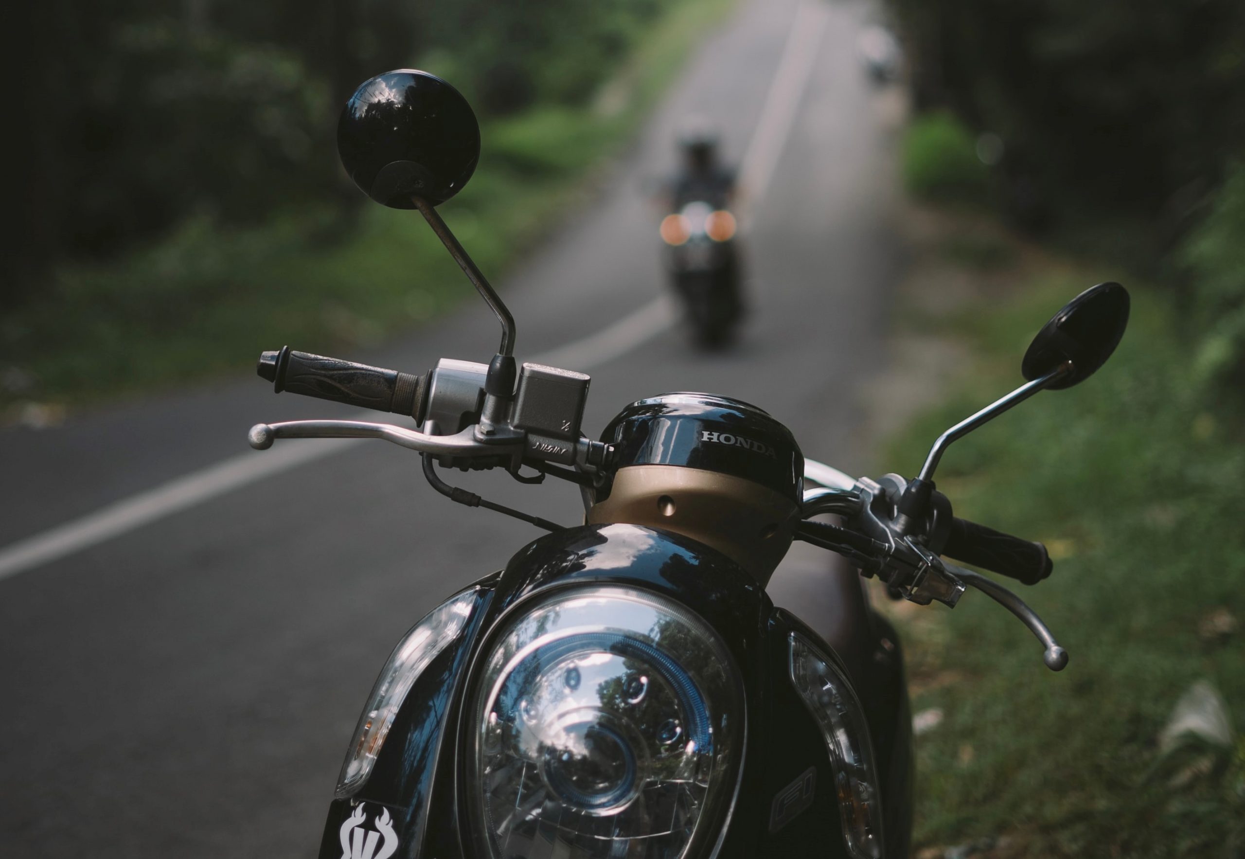 riding motorbike in bali