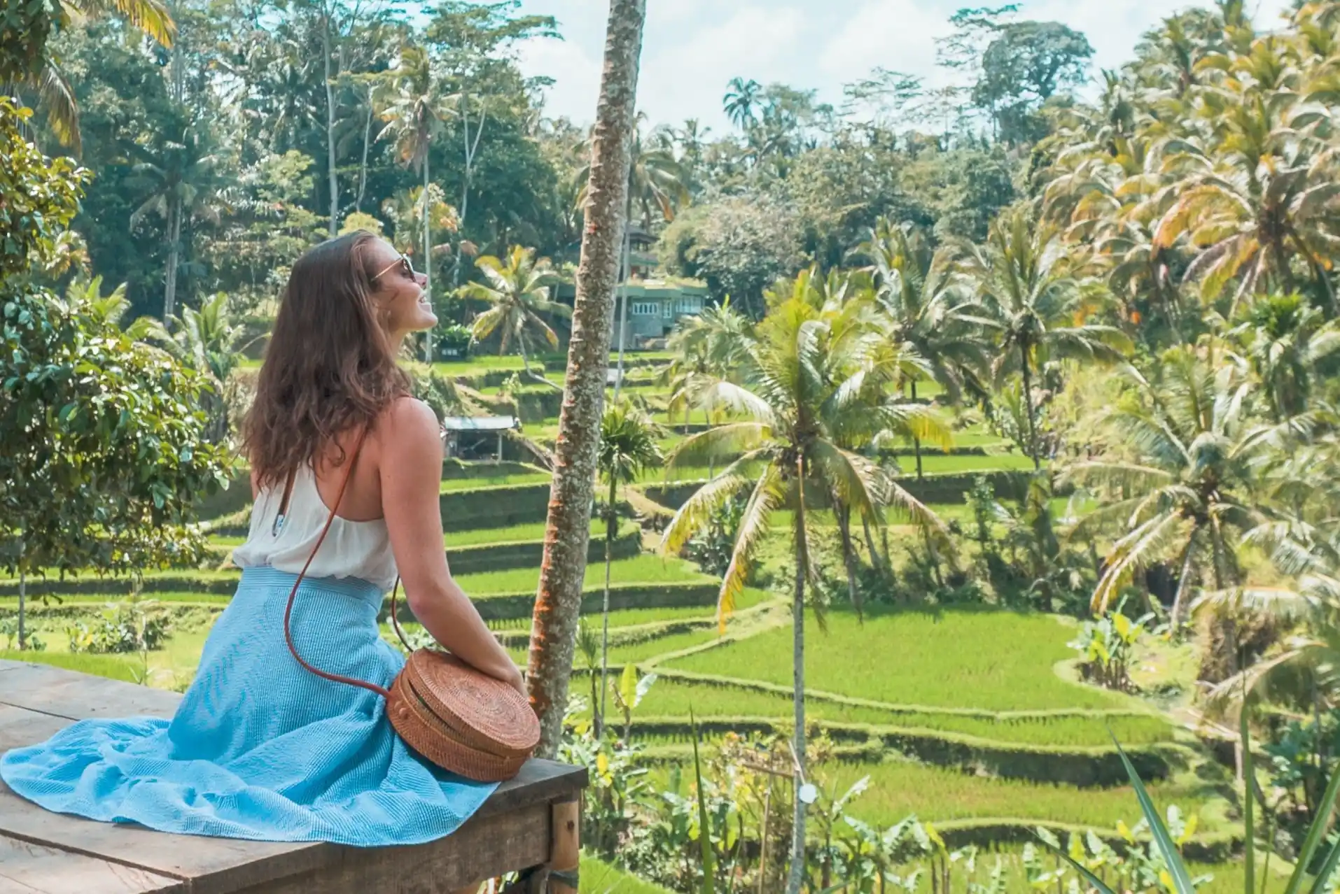 woman watching ubud
