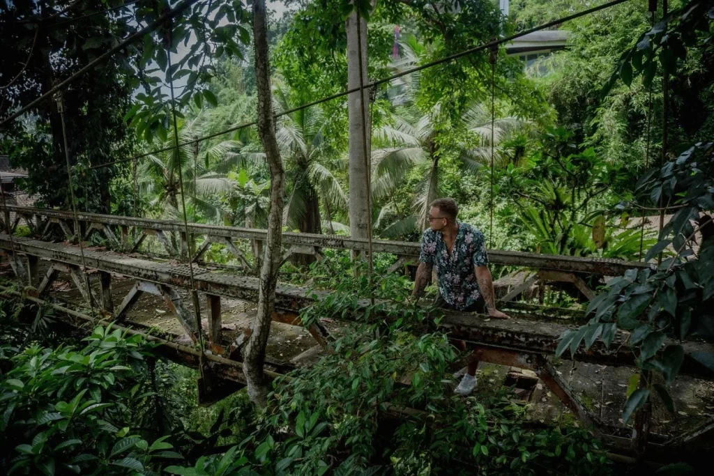 man admiring Bali nature