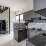 kitchen combine to downstairs at lumina villas ubud